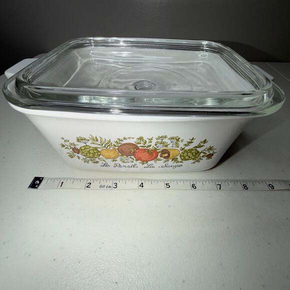 Corning Ware P-4-B Spice of Life Le Persil La Sauge Casserole w/Lid 7x5.5x3" - Picture 10 of 10